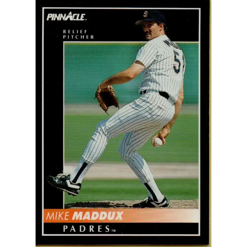 1992 Pinnacle #489 Mike Maddux EX San Diego Padres Baseball Card - Baseball Card Single