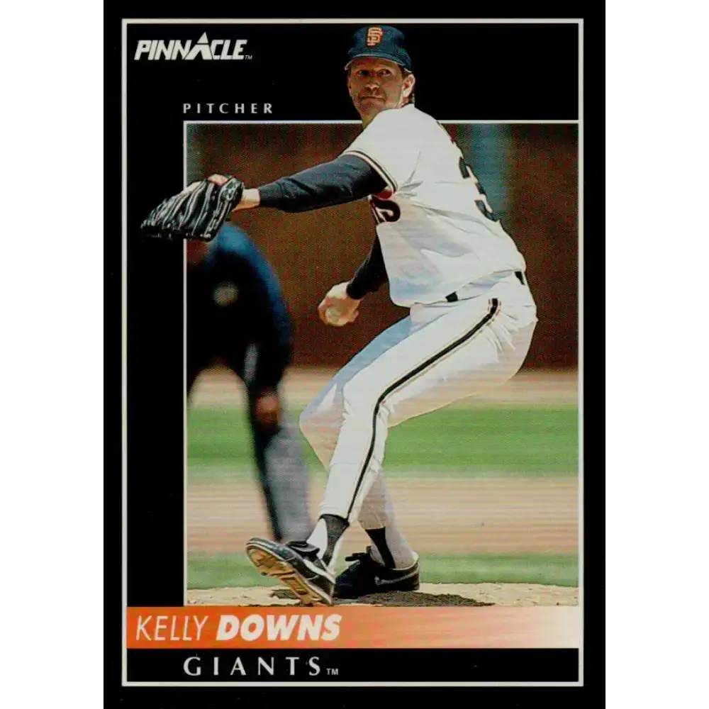 1992 Pinnacle #492 Kelly Downs EX San Francisco Giants Baseball Card - Baseball Card Single