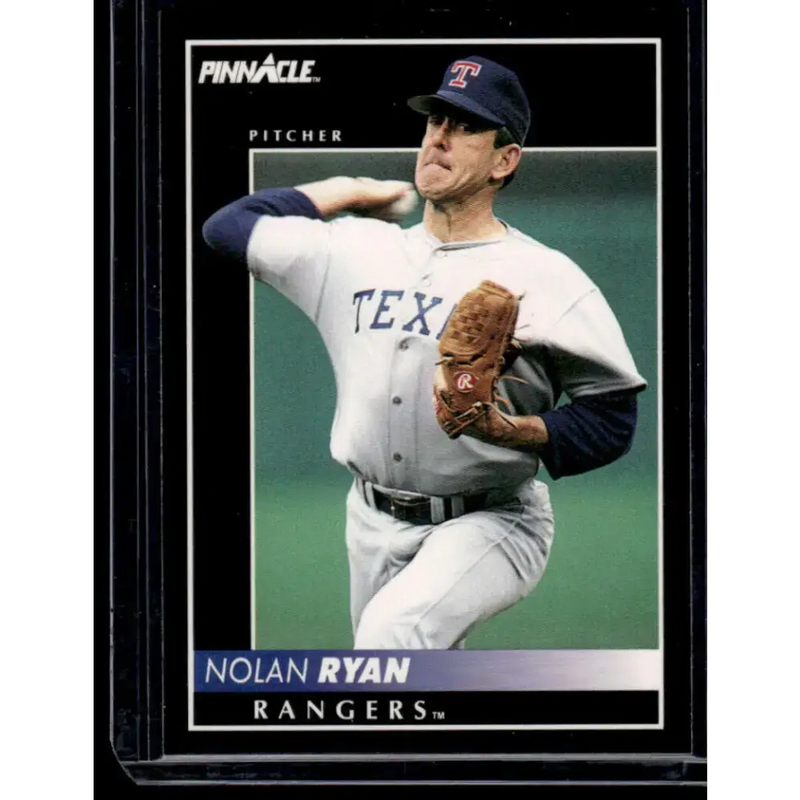 1992 Pinnacle #50 Nolan Ryan Texas Rangers NM-MT Baseball Card - Baseball Card Single
