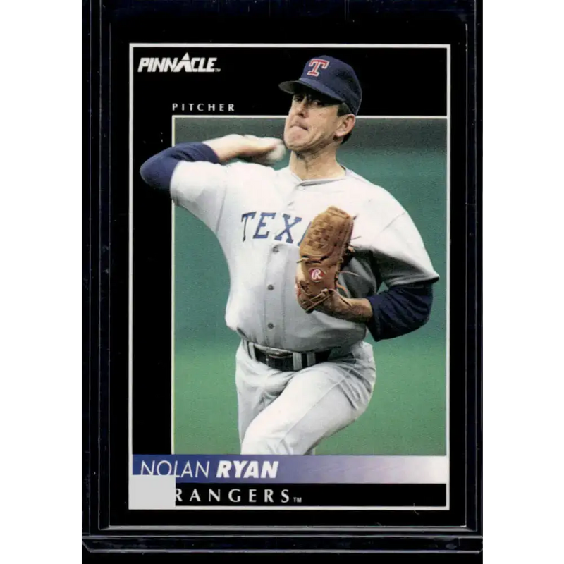 1992 Pinnacle #50 Nolan Ryan Texas Rangers NM-MT Baseball Card - Baseball Card Single