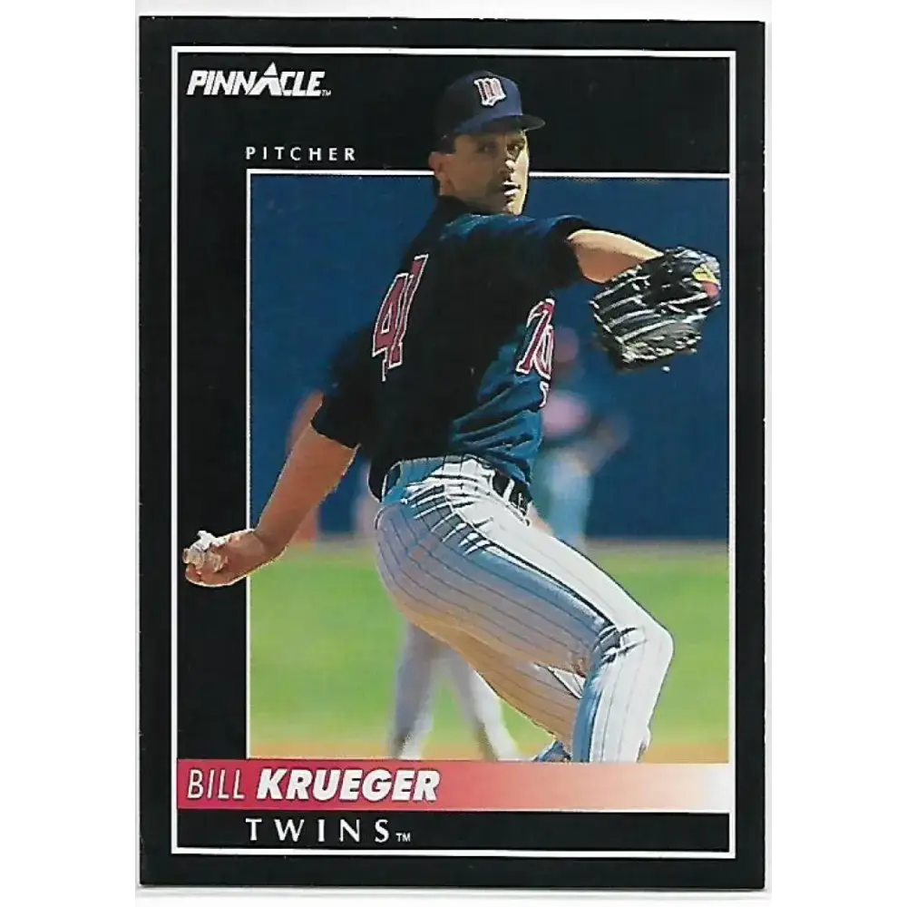 1992 Pinnacle #501 Bill Krueger EX Minnesota Twins Baseball Card - Baseball Card Single