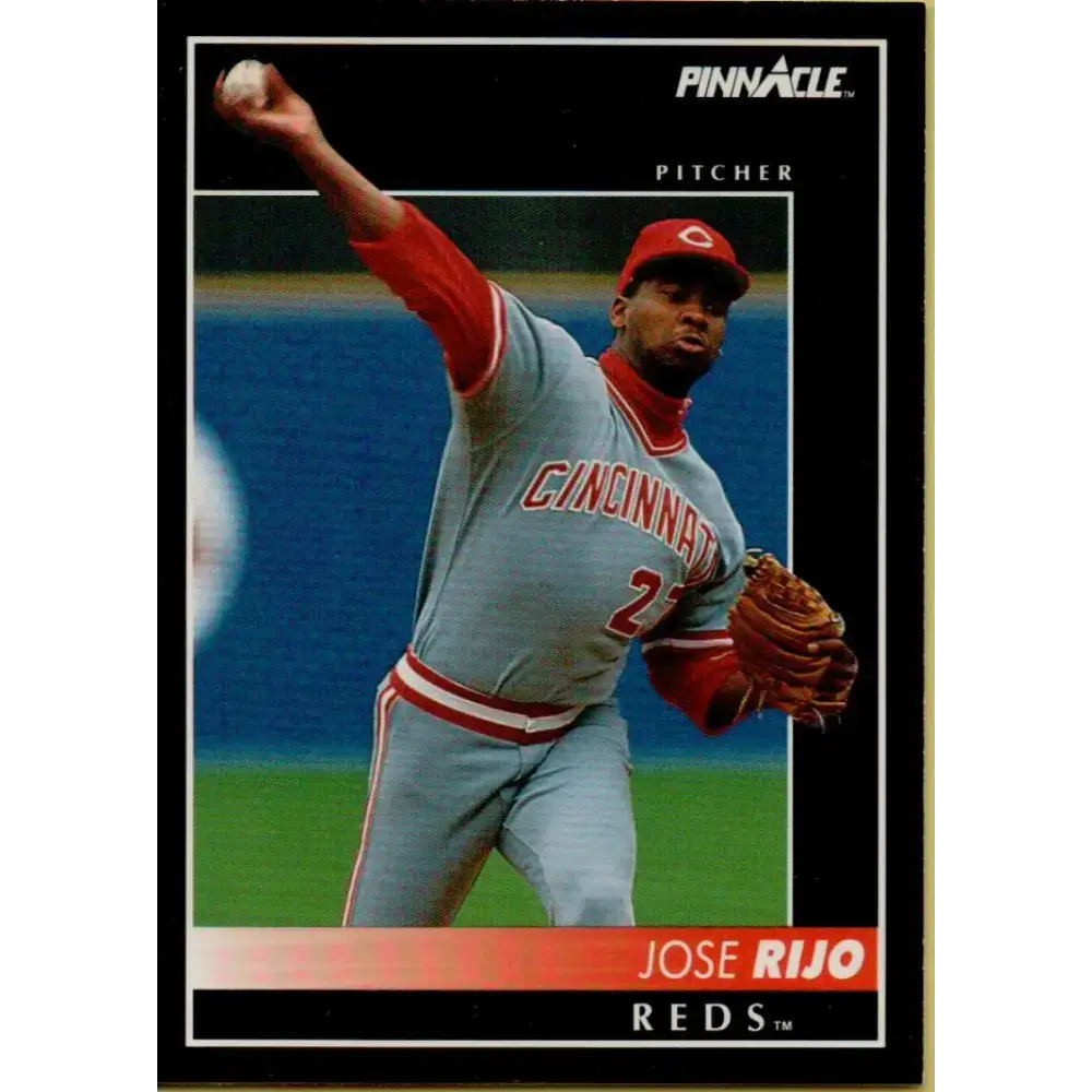 1992 Pinnacle #508 Jose Rijo EX Cincinnati Reds Baseball Card - Baseball Card Single