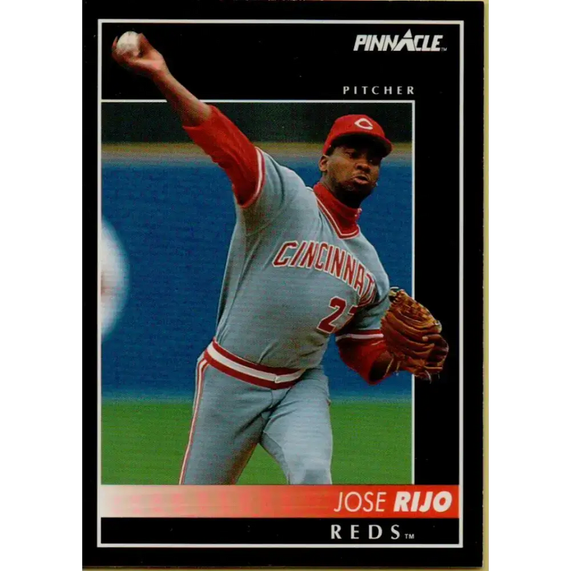 1992 Pinnacle #508 Jose Rijo EX Cincinnati Reds Baseball Card - Baseball Card Single