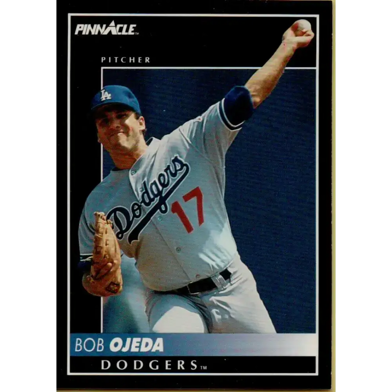 1992 Pinnacle #512 Bob Ojeda EX Los Angeles Dodgers Baseball Card - Baseball Card Single
