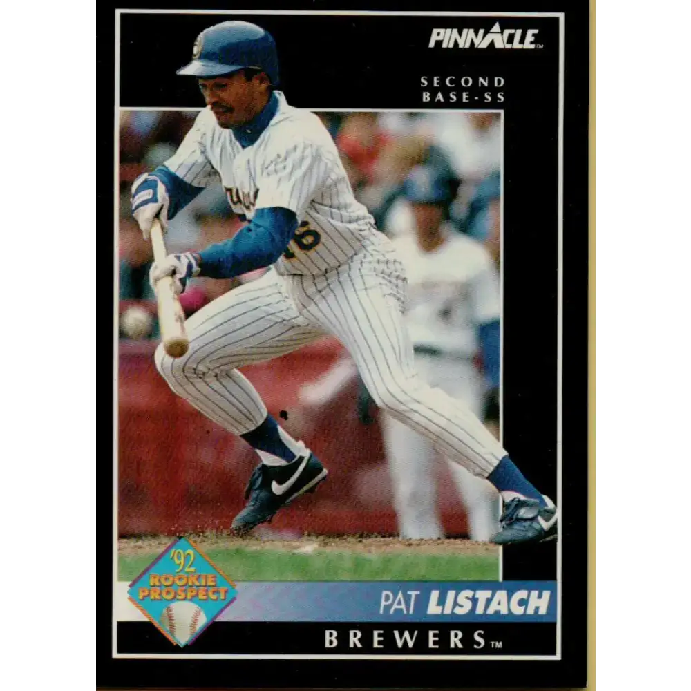 1992 Pinnacle #562 Pat Listach EX RC Rookie Milwaukee Brewers Baseball Card - Baseball Card Single