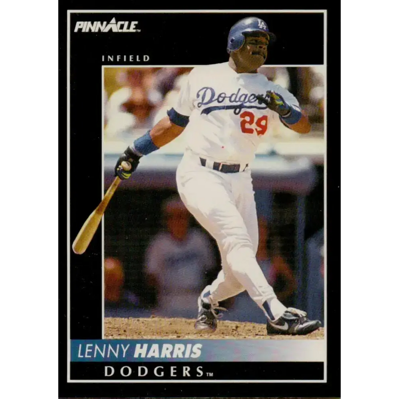 1992 Pinnacle #57 Lenny Harris EX Los Angeles Dodgers Baseball Card - Baseball Card Single