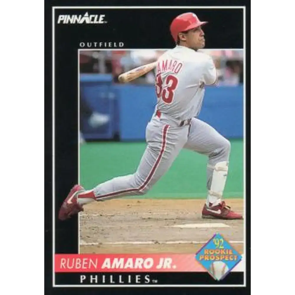 1992 Pinnacle #570 Ruben Amaro EX Philadelphia Phillies Baseball Card - Baseball Card Single