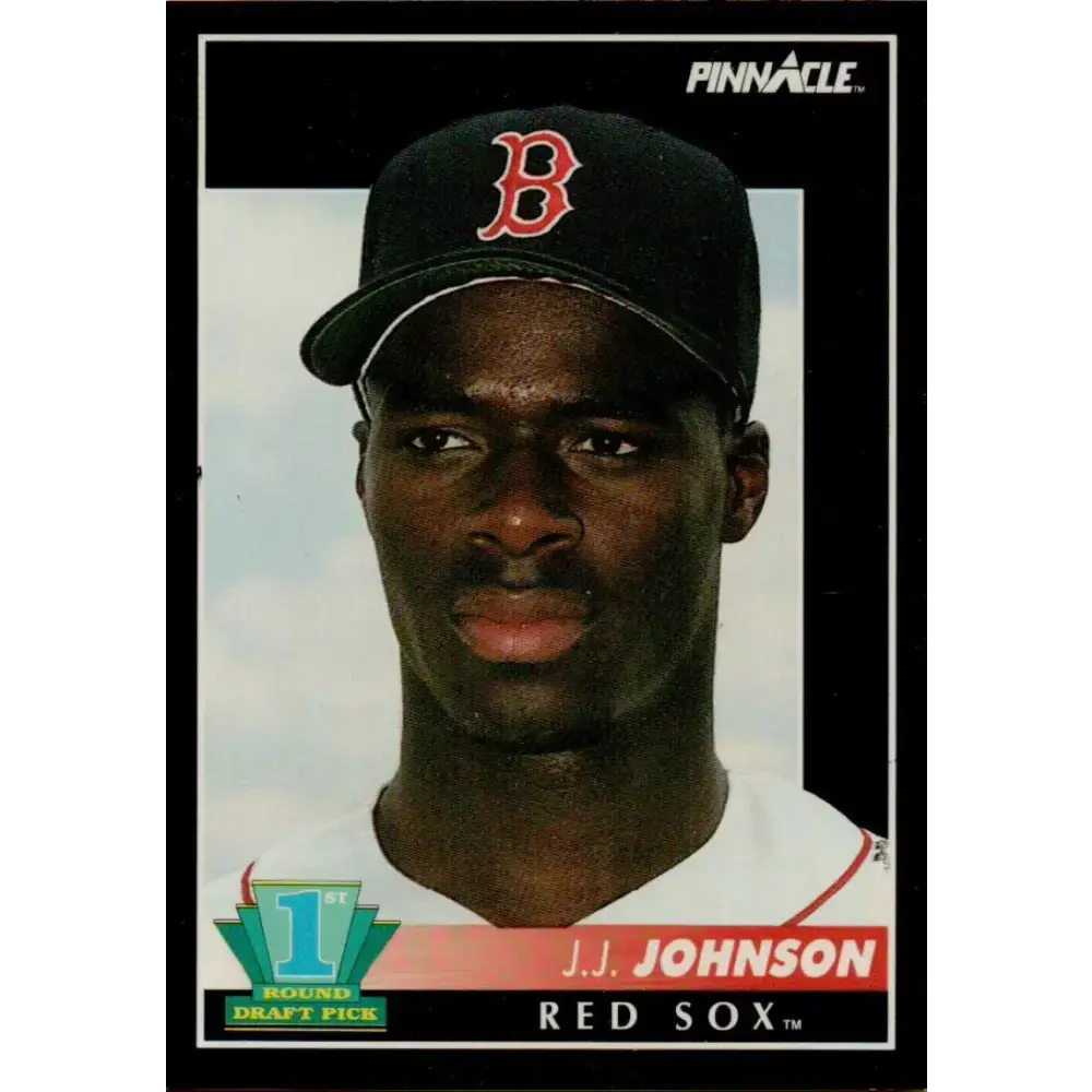 1992 Pinnacle #577 J.J. Johnson EX RC Rookie Boston Red Sox Baseball Card - Baseball Card Single