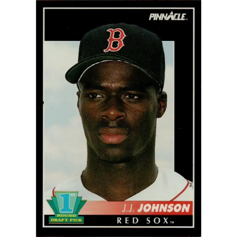 1992 Pinnacle #577 J.J. Johnson EX RC Rookie Boston Red Sox Baseball Card - Baseball Card Single