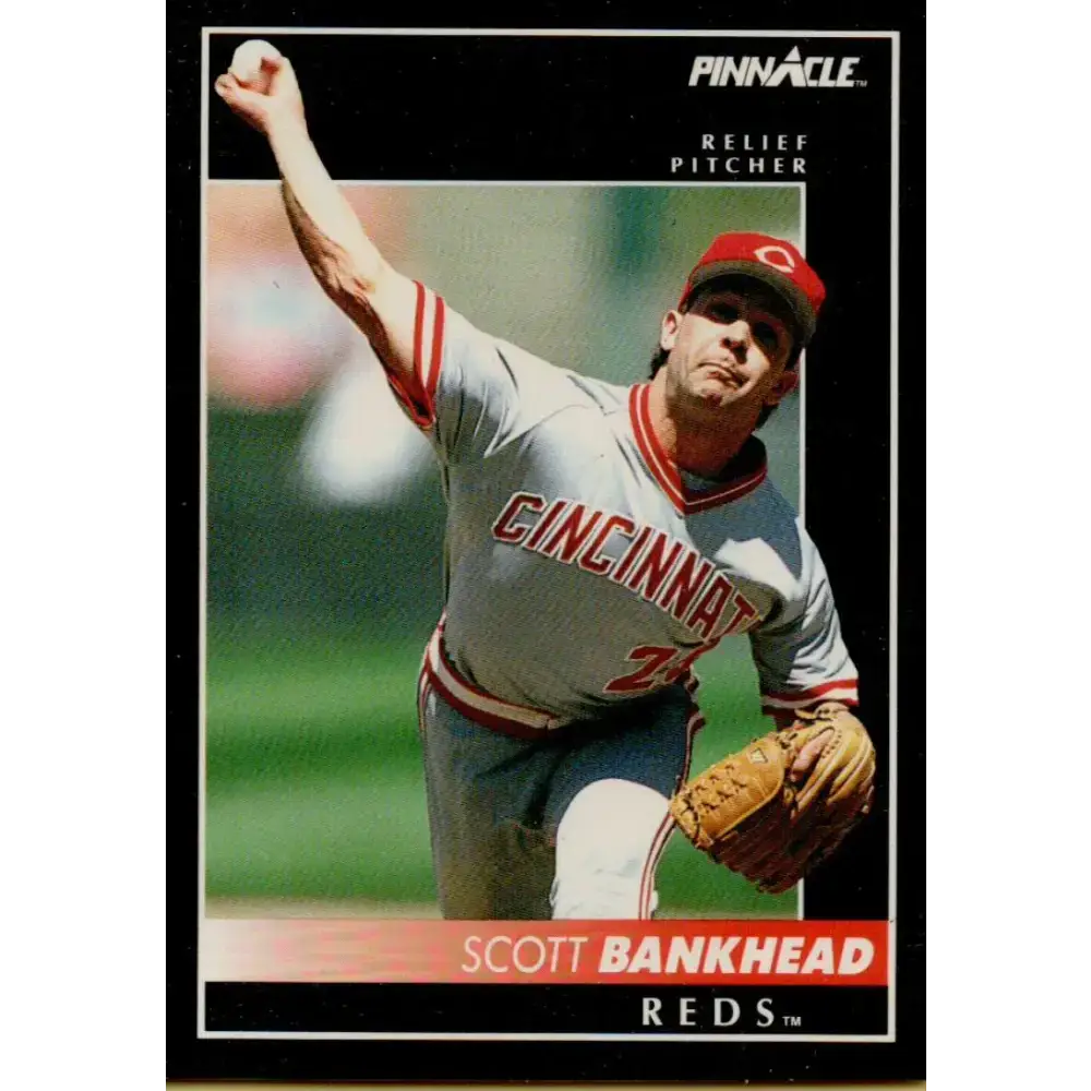 1992 Pinnacle #580 Scott Bankhead EX Cincinnati Reds Baseball Card - Baseball Card Single