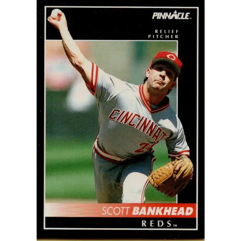 1992 Pinnacle #580 Scott Bankhead EX Cincinnati Reds Baseball Card - Baseball Card Single
