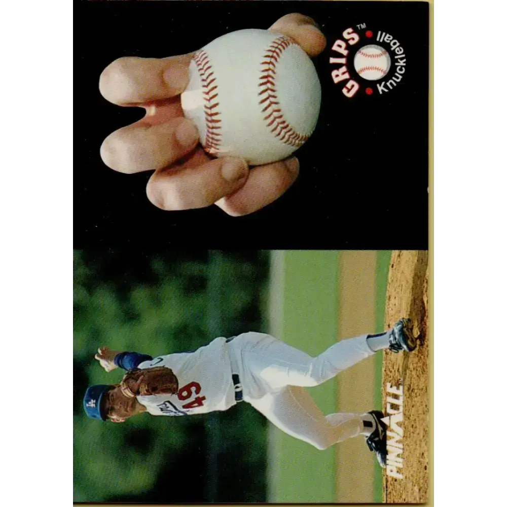 1992 Pinnacle #610 Tom Candiotti GRIP EX Los Angeles Dodgers Baseball Card - Baseball Card Single