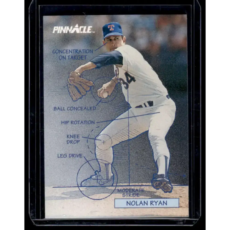 1992 Pinnacle #618 Nolan Ryan Texas Rangers NM-MT Baseball Card - Baseball Card Single