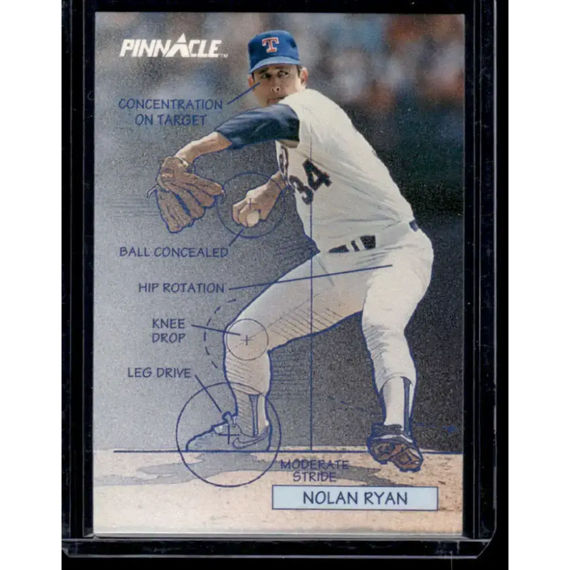 1992 Pinnacle #618 Nolan Ryan Texas Rangers NM-MT Baseball Card - Baseball Card Single