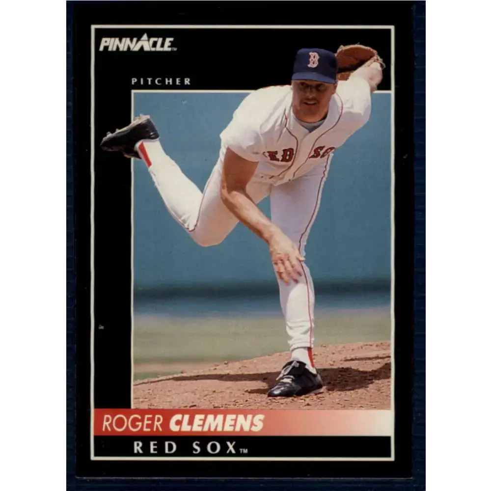 1992 Pinnacle #95 Roger Clemens EX Boston Red Sox Baseball Card - Baseball Card Single
