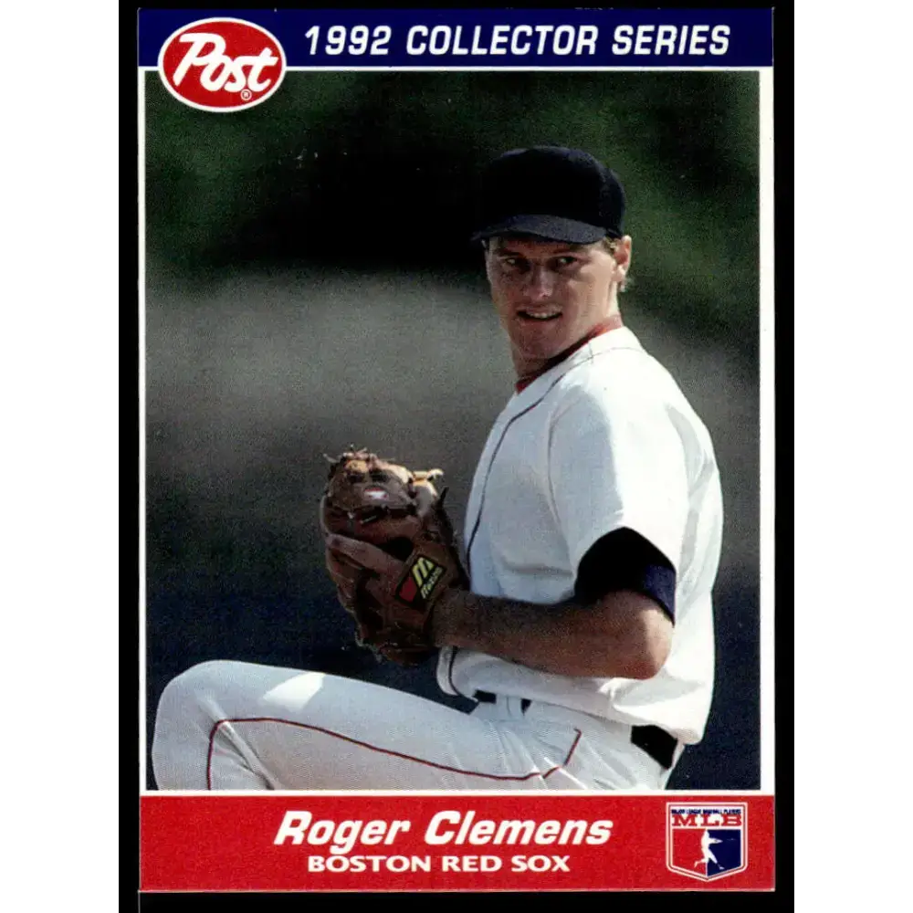 1992 Post Cereal #16 Roger Clemens EX/NM Boston Red Sox Baseball Card - Baseball Card Single