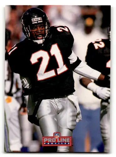Original gloss football player in uniform from 1992 Pro Line Profiles Deion Sanders
