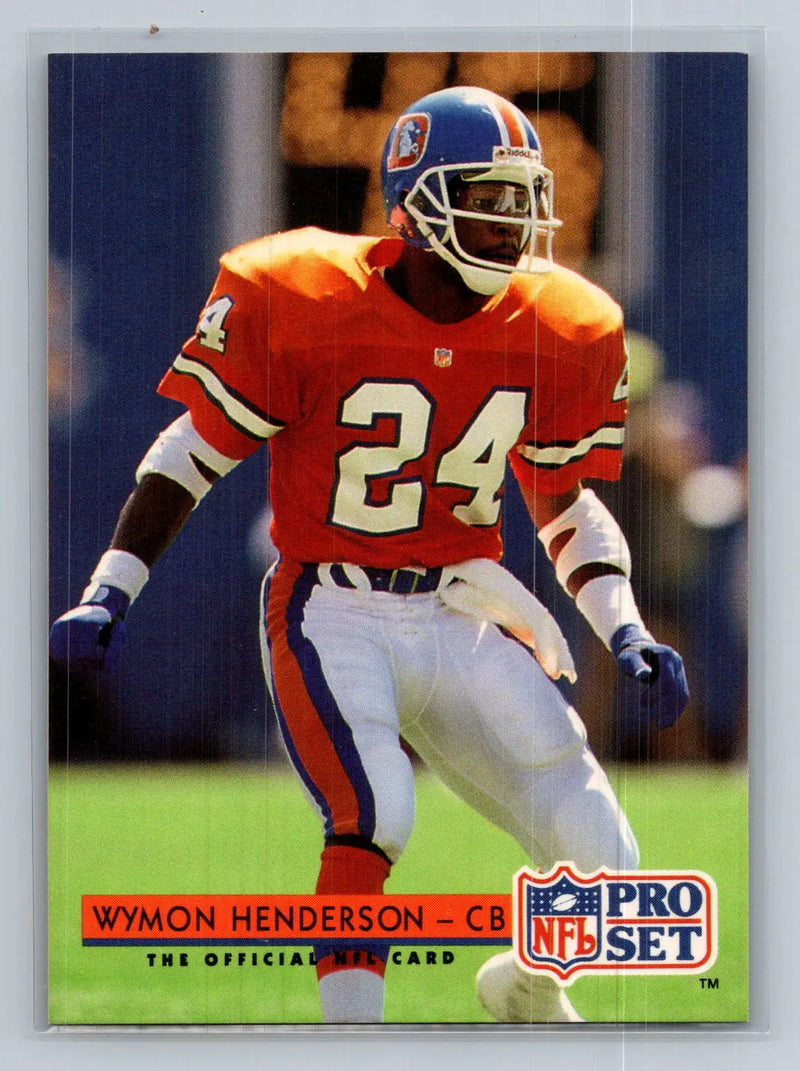 1992 Pro Set #157 Wymon Henderson Denver Broncos - Football Card Single