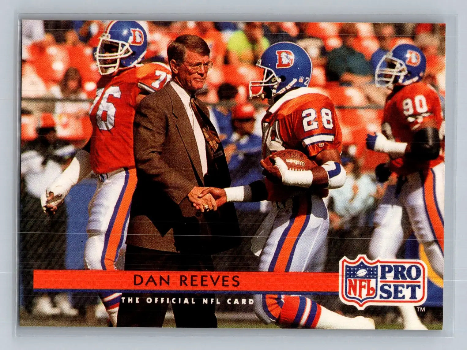1992 Pro Set #162 Dan Reeves Denver Broncos - Football Card Single