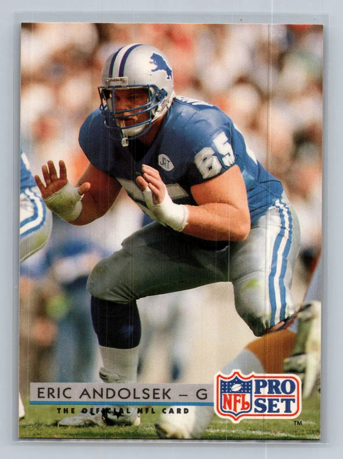 1992 Pro Set #163 Eric Andolsek Detroit Lions - Football Card Single