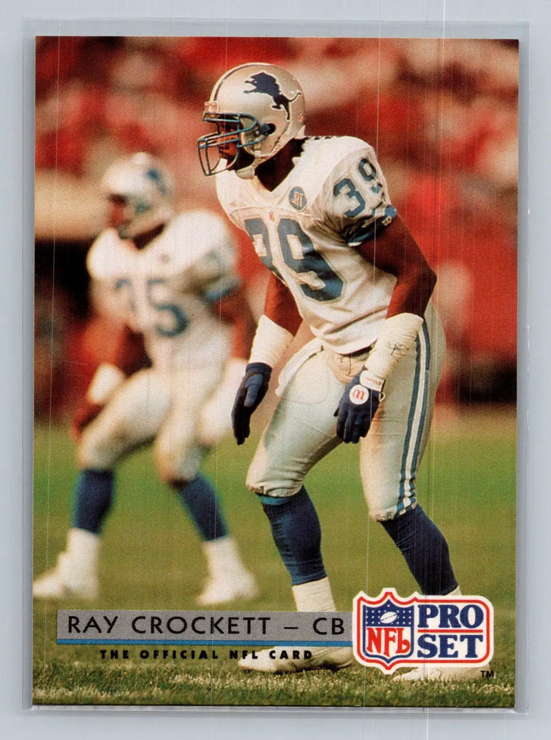 1992 Pro Set #166 Ray Crockett Detroit Lions - Football Card Single