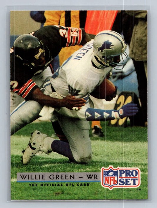 1992 Pro Set #167 Willie Green Detroit Lions - Football Card Single