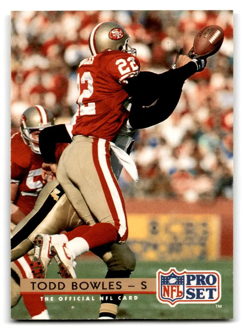 1992 Pro Set #316 Todd Bowles - Football Card Single