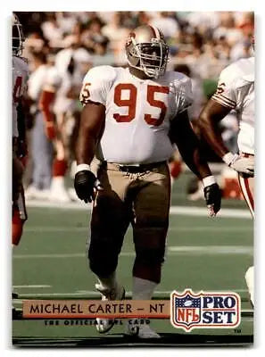Michael Carter in uniform from the 1992 Pro Set trading cards collection