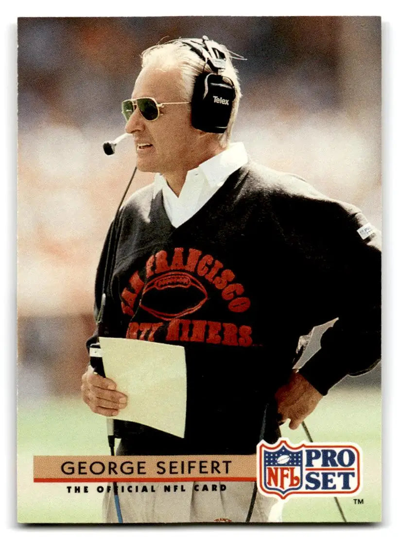 1992 Pro Set #324 George Seifert - Football Card Single