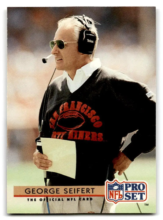 1992 Pro Set #324 George Seifert - Football Card Single