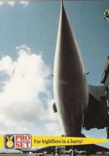 Sleek gray aircraft from 1992 Pro Set Guinness Book Of Records original gloss cards typically sell