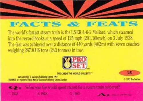 Vintage 1992 Pro Set Guinness Book Of Records card featuring Simply Sandoval with original gloss
