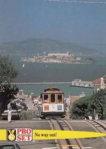 San Francisco cable car featured on 1992 Pro Set Guinness Book Of Records trading card
