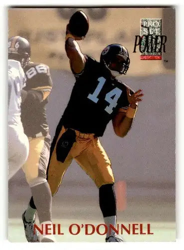 1992 Pro Set Power #114 Neil O’Donnell Pittsburgh Steelers Football ID:63155 - Football Card Single