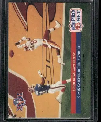 1992 Pro Set Super Bowl XXVI Replay Gary Clark #70 Football - Football Card Single