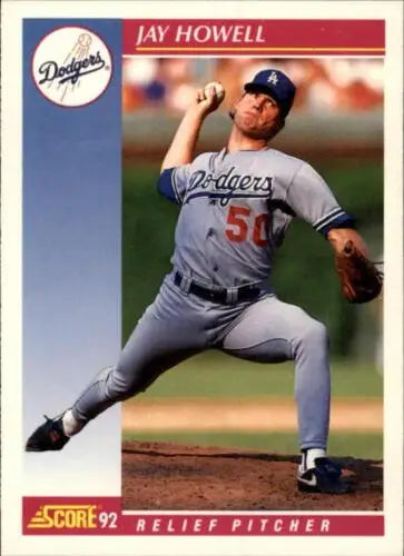 Baseball card of Jay Howell, 1992 Score #119 with original gloss from Simply Sandoval