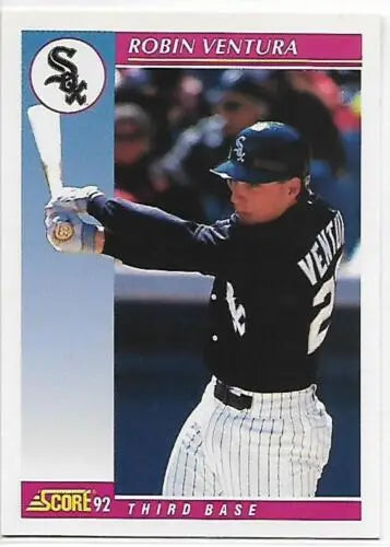 1992 Score #122 Robin Ventura NM-MT baseball card with original gloss for collectors