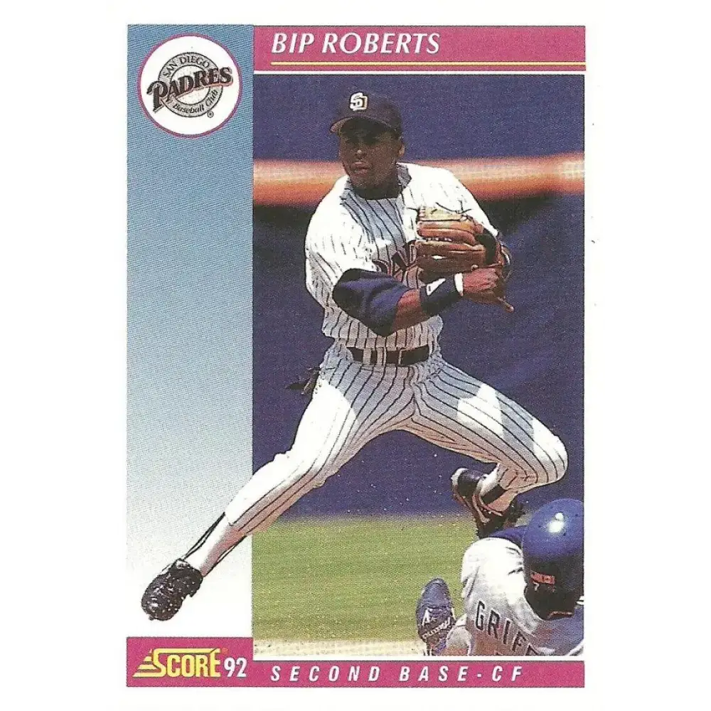 1992 Score #123 Bip Roberts NM-MT San Diego Padres Baseball Card - Baseball Card Single
