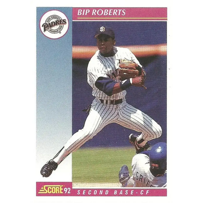 1992 Score #123 Bip Roberts NM-MT San Diego Padres Baseball Card - Baseball Card Single
