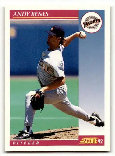 1992 Score #133 Andy Benes San Diego Padres Baseball Cards EX/NM ID:60473 - Baseball Card Single