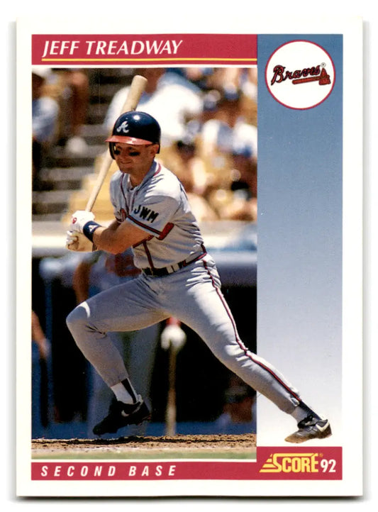 1992 Score #142 Jeff Treadway NM Near Mint Braves ID:70094 - Baseball Card Single