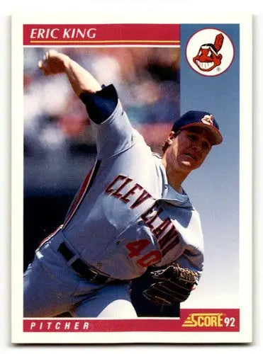 1992 Score #144 Eric King Cleveland Indians Baseball Cards EX/NM ID:58552 - Baseball Card Single