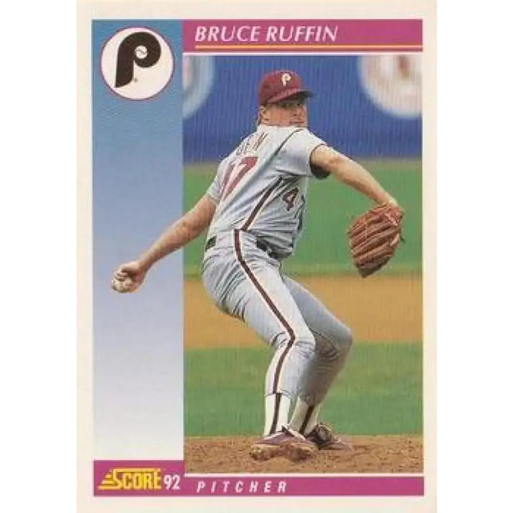 1992 Score #161 Bruce Ruffin NM-MT Philadelphia Phillies Baseball Card - Baseball Card Single