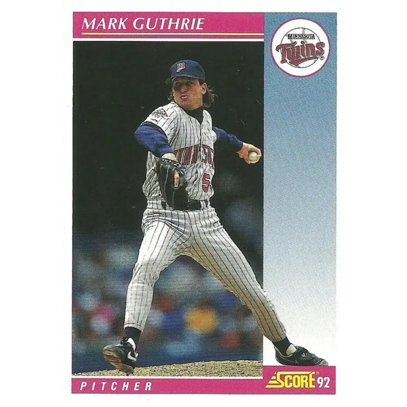 1992 Score #164 Mark Guthrie NM-MT Minnesota Twins Baseball Card - Baseball Card Single