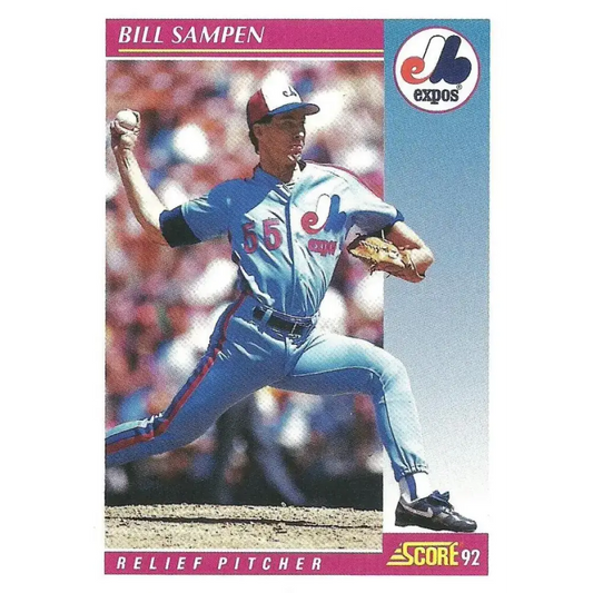 1992 Score #166 Bill Sampen NM-MT Montreal Expos Baseball Card - Baseball Card Single