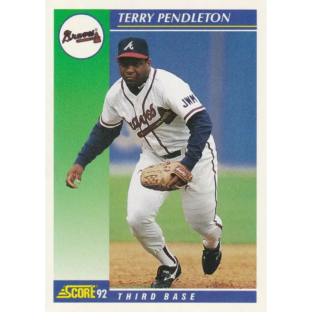 1992 Score #18 Terry Pendleton NM-MT Atlanta Braves Baseball Card - Baseball Card Single