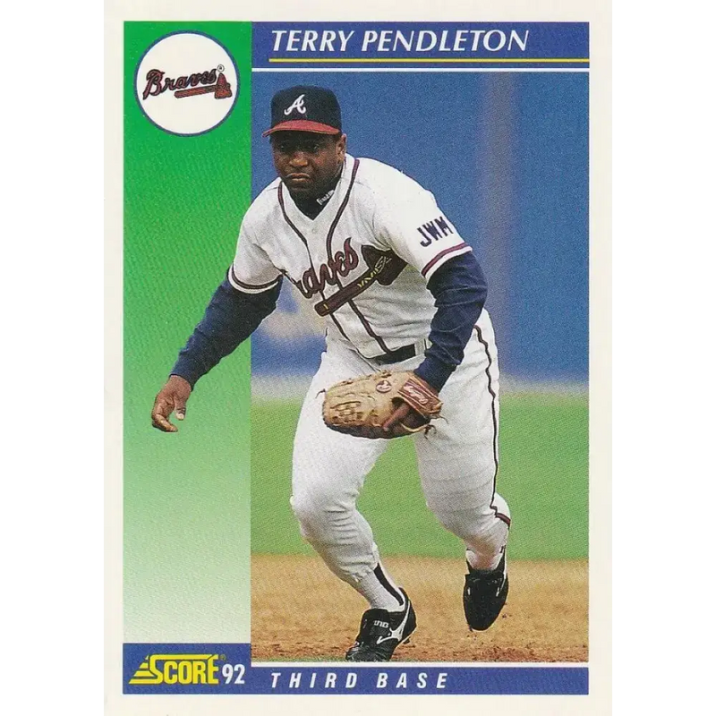 1992 Score #18 Terry Pendleton NM-MT Atlanta Braves Baseball Card - Baseball Card Single