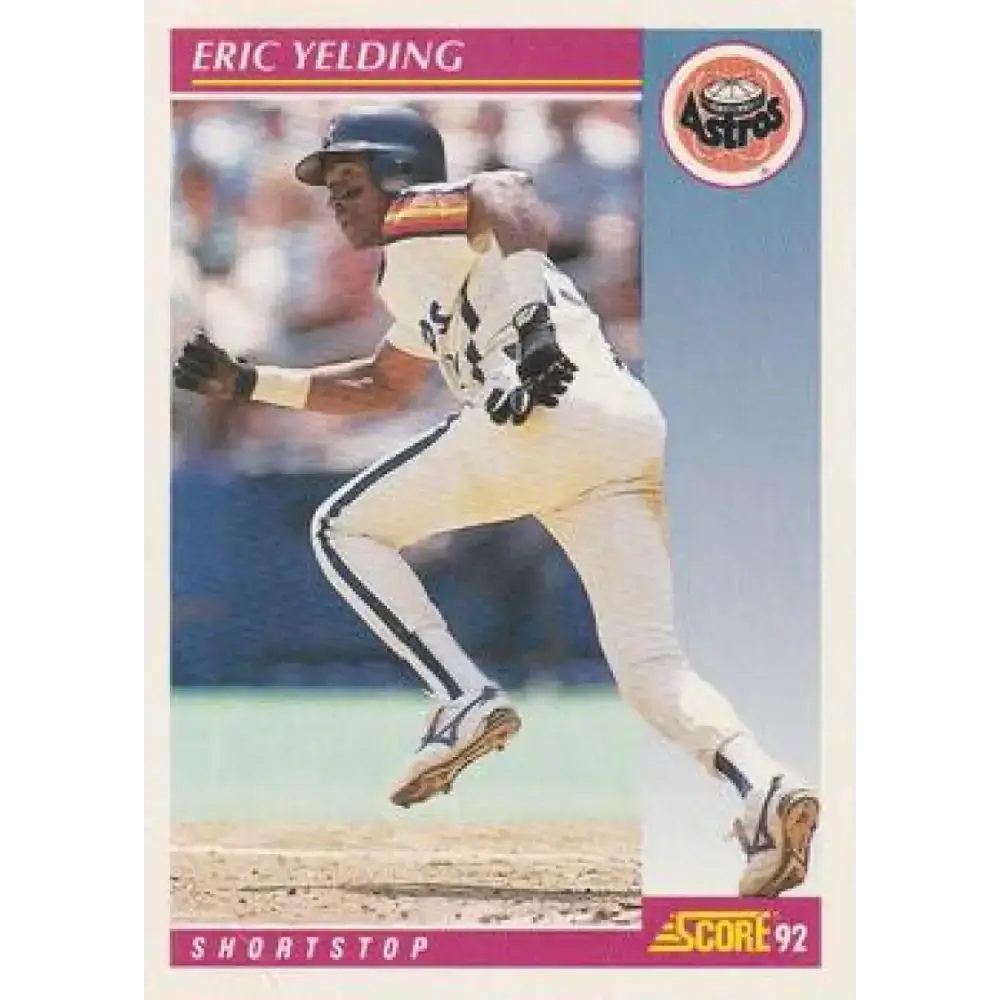 1992 Score #197 Eric Yelding NM-MT Houston Astros Baseball Card - Baseball Card Single