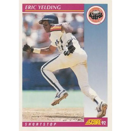 1992 Score #197 Eric Yelding NM-MT Houston Astros Baseball Card - Baseball Card Single