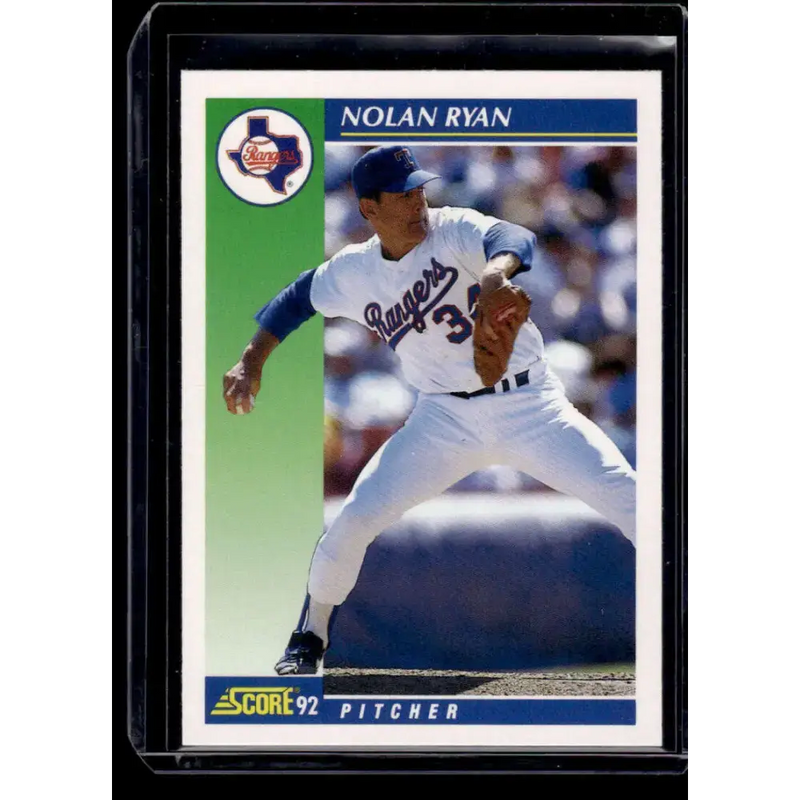 1992 Score #2 Nolan Ryan Texas Rangers NM-MT Baseball Card - Baseball Card Single